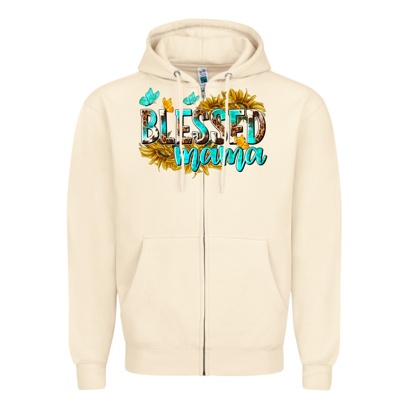 Blessed Mama Zipper Hoodie by texasbilliewilder | Teevron