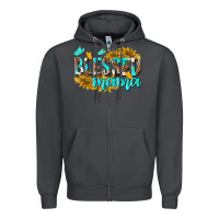 Smoke Blessed Mama Zipper Hoodie - texasbilliewilder
