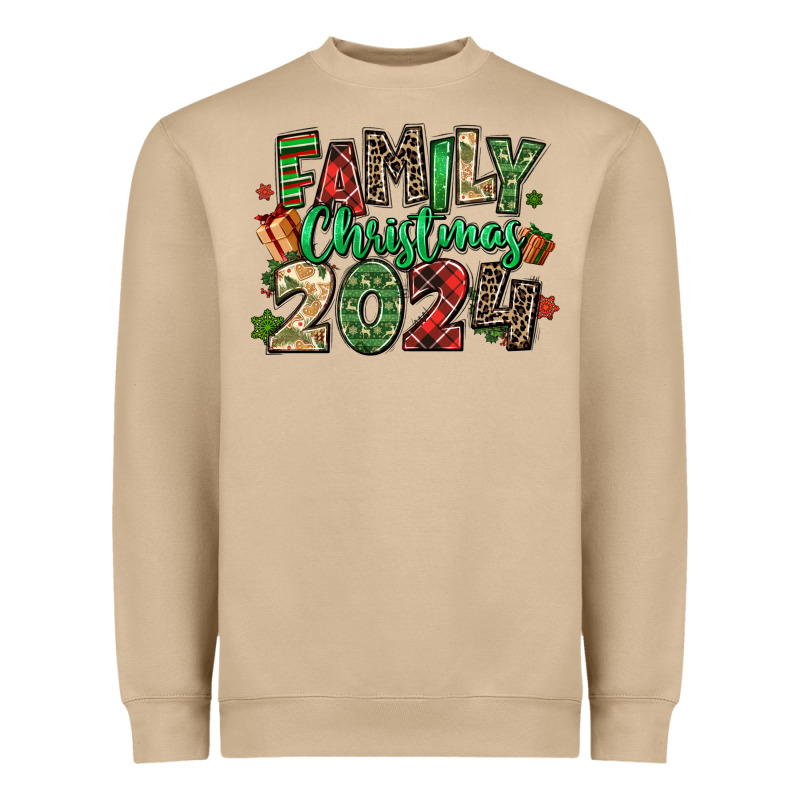 Family Christmas 2024 Heavyweight Sweatshirt by MaliasSmallBusiness | Teevron