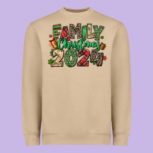 Family Christmas 2024 Heavyweight Sweatshirt Designed By Maliassmallbusiness