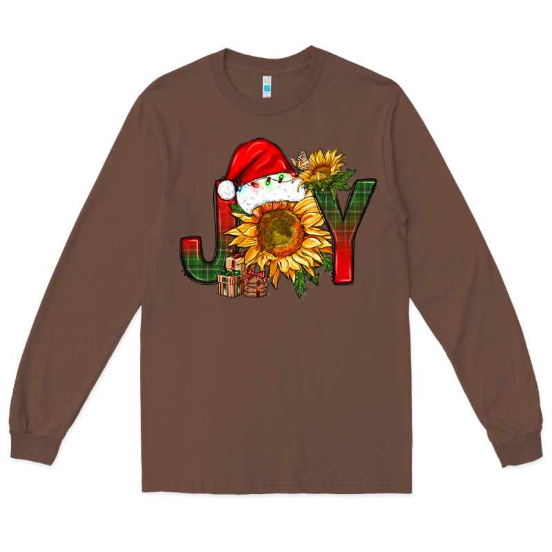 Joy Christmas With Sunflower Bbs Long Sleeve Tee by BundleAndBundleShop | Teevron