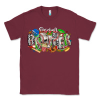 Burgundy baseball brother Classic Tee - CowhideDigitalArt