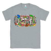 Heather Grey baseball brother Classic Tee - CowhideDigitalArt