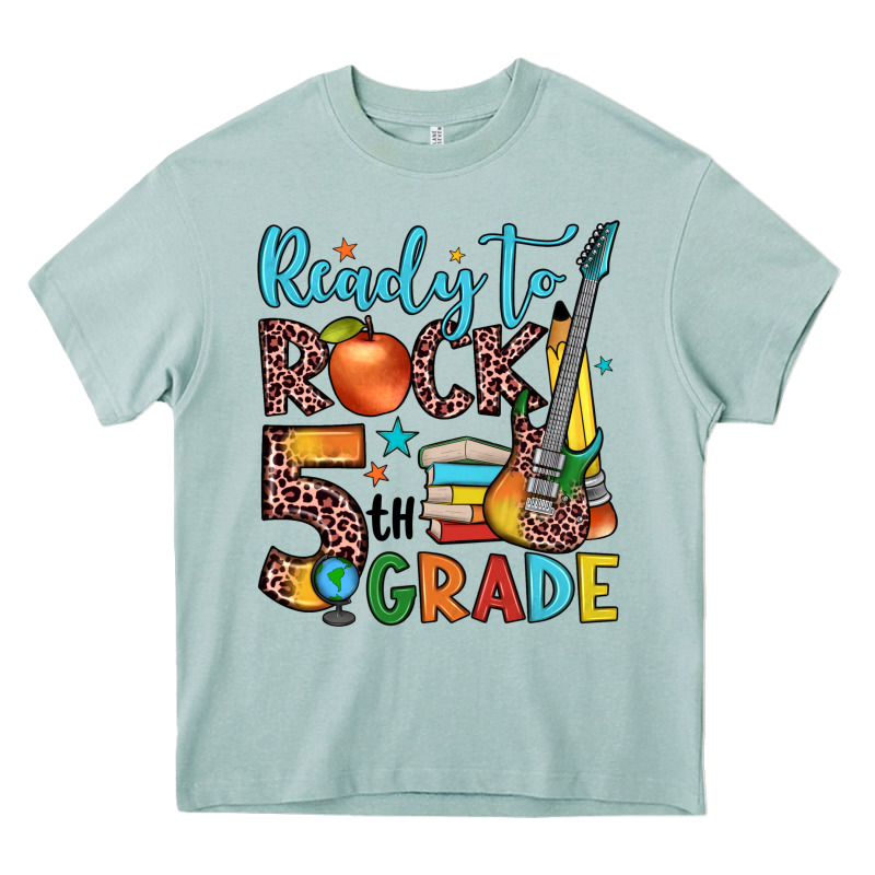 Ready To Rock 5th Grade Heavy Core Tee by JahusDesignShop | Teevron