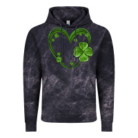 Cloud Black st patricks day shamrock heart Vintage Hoodie - MaliasSmallBusiness