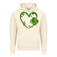 Vintage Artic st patricks day shamrock heart Vintage Hoodie - MaliasSmallBusiness