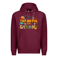 Burgundy one thankful grammy Premium Hoodie - CowGirlArtShop