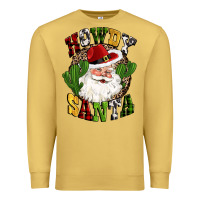 Antique Gold howdy santa western cactus christmas Premium Sweatshirt - CowGirlArtShop