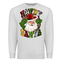 Dove Grey howdy santa western cactus christmas Premium Sweatshirt - CowGirlArtShop
