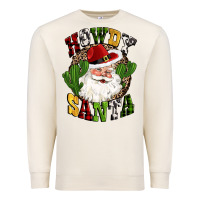 Sandshell howdy santa western cactus christmas Premium Sweatshirt - CowGirlArtShop