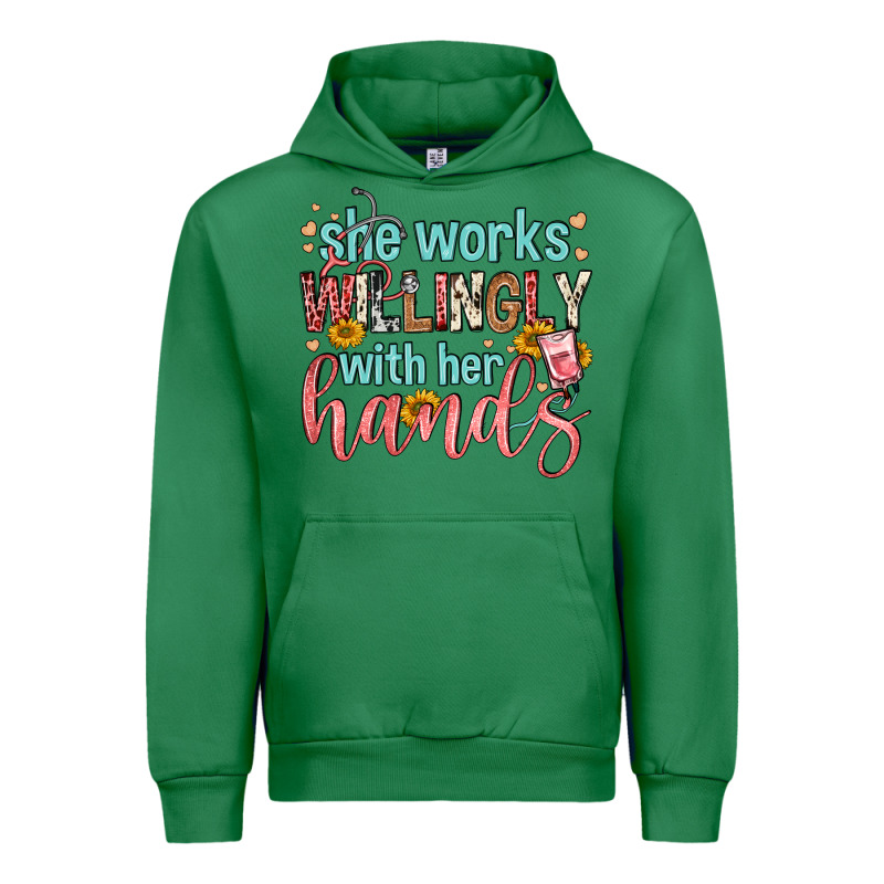 She Works Willingly With Her Hands Urban Hoodie by FaDigitalArtStudio | Teevron