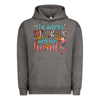 Pigment Tornado she works willingly with her hands Urban Hoodie - FaDigitalArtStudio