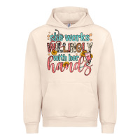 Sandshell she works willingly with her hands Urban Hoodie - FaDigitalArtStudio