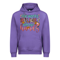 Tulip she works willingly with her hands Urban Hoodie - FaDigitalArtStudio