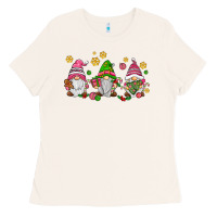 Bone pink christmas gnomies Ladies Tee - AdoDesignShop