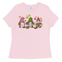 Bubblegum Pink pink christmas gnomies Ladies Tee - AdoDesignShop