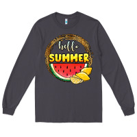 Smoke hello summer watermelon Long Sleeve Tee - JahusDesignShop