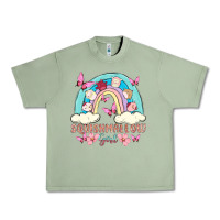 Oil Green squish girl Urban Heavy Tee - MaliasSmallBusiness