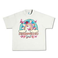 Pistachio squish girl Urban Heavy Tee - MaliasSmallBusiness