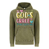 All Of God's Grace In One Tiny Face Vintage Hoodie | Teevron