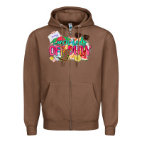 Chestnut Lunch lady off duty Zipper Hoodie - NancyCooperArtShop