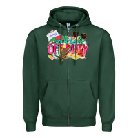 Sports Green Lunch lady off duty Zipper Hoodie - NancyCooperArtShop