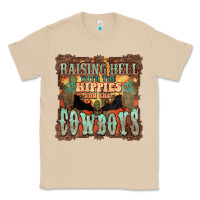 Mushroom raising hell with the hippies and the cowboys Classic Tee - NancyCooperArtShop