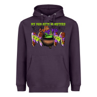 Plum my favorite monsters calls me mom Heavyweight Hoodie - CowGirlArtShop