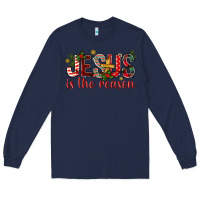 Navy jesus is the reason christmas bbs Long Sleeve Tee - BundleAndBundleShop