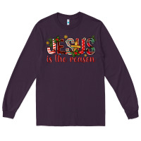 Plum jesus is the reason christmas bbs Long Sleeve Tee - BundleAndBundleShop