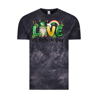 Cloud Black love st. patricks day gnome Vintage Tee - MaliasSmallBusiness