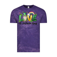Cloud Purple love st. patricks day gnome Vintage Tee - MaliasSmallBusiness