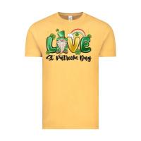 Vintage Mustard love st. patricks day gnome Vintage Tee - MaliasSmallBusiness
