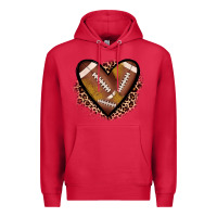 Cardinal heart football Premium Hoodie - JahusDesignShop