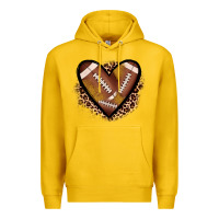 Lemon heart football Premium Hoodie - JahusDesignShop