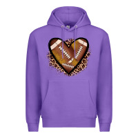 Purple heart football Premium Hoodie - JahusDesignShop