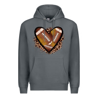 Rock heart football Premium Hoodie - JahusDesignShop