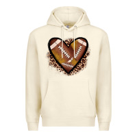 Sandshell heart football Premium Hoodie - JahusDesignShop