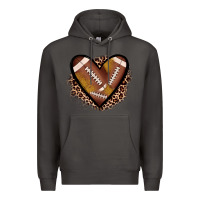 Smoke heart football Premium Hoodie - JahusDesignShop