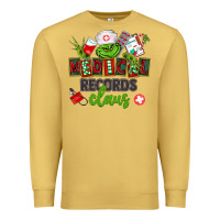 Antique Gold medical records claus Premium Sweatshirt - CowGirlArtShop