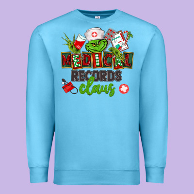 Medical Records Claus Premium Sweatshirt Designed By Cowgirlartshop