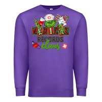 Purple medical records claus Premium Sweatshirt - CowGirlArtShop