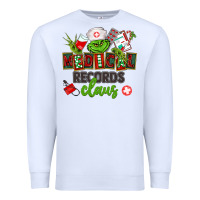 White medical records claus Premium Sweatshirt - CowGirlArtShop