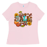 Bubblegum Pink it's fall y'all Ladies Tee - AdoDesignShop