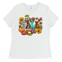 White it's fall y'all Ladies Tee - AdoDesignShop