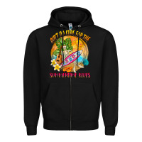 Black Ain't no cure for the summertime blues Zipper Hoodie - NancyCooperArtShop