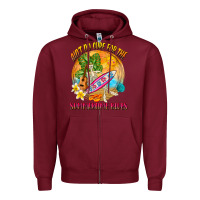Burgundy Ain't no cure for the summertime blues Zipper Hoodie - NancyCooperArtShop