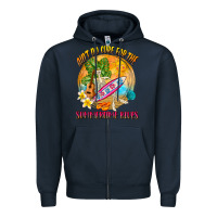 Navy Ain't no cure for the summertime blues Zipper Hoodie - NancyCooperArtShop
