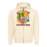 Sandshell Ain't no cure for the summertime blues Zipper Hoodie - NancyCooperArtShop