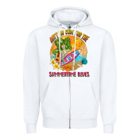 White Ain't no cure for the summertime blues Zipper Hoodie - NancyCooperArtShop